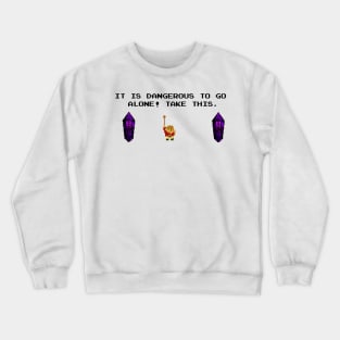 The Paladin's Trusty Spoon...erm Sword (black Text) Crewneck Sweatshirt